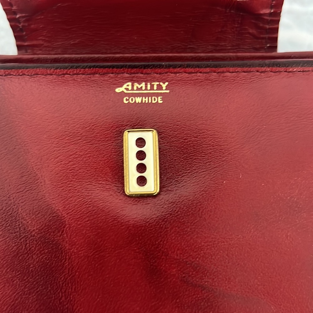 Amity Cowhide burgundy wallet - Picture 7 of 11
